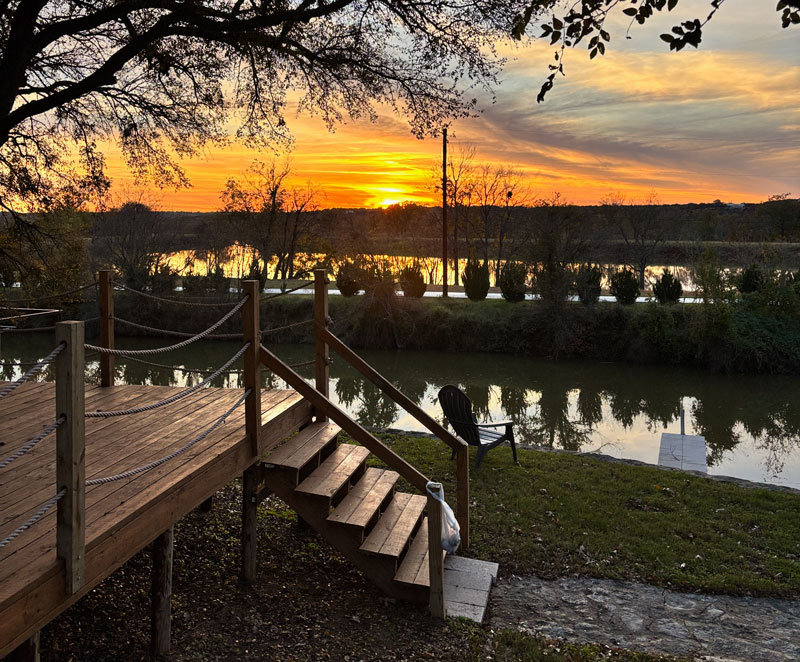 Dock at sunset